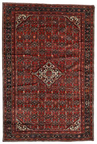  Persischer Hosseinabad Teppich 198X298 Rot/Braun (Wolle, Persien/Iran)