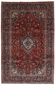 絨毯 ペルシャ カシャン 197X306 ダークピンク/レッド (ウール, ペルシャ/イラン)