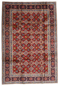  Persischer Keshan Teppich 192X283 Rot/Dunkelrot (Wolle, Persien/Iran)