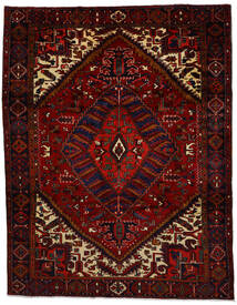 Heriz Teppe 260X334 Mørk Rød/Rød Stort Ull, Persia/Iran Carpetvista