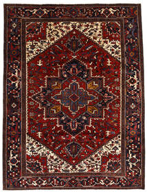212X278 Heriz Teppich Orientalischer Dunkelrot/Rot (Wolle, Persien/Iran) Carpetvista