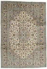 Keshan Vloerkleed 248X354 Oranje/Donker Geel Wol, Perzië/Iran Carpetvista
