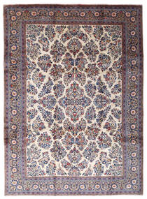 Sarough Sherkat Farsh Vloerkleed 234X324 Donkergrijs/Zwart Wol, Perzië/Iran Carpetvista