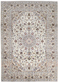 252X345 絨毯 オリエンタル カシャン ベージュ/グレー 大きな (ウール, ペルシャ/イラン) Carpetvista