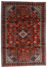 Tapete Oriental Mashad 210X296 Vermelho Escuro/Vermelho (Lã, Pérsia/Irão)