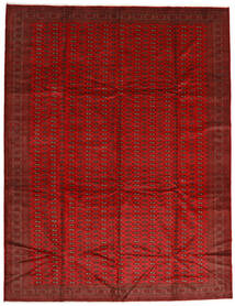 Tapete Turcomano 302X388 Vermelho/Vermelho Escuro Grande (Lã, Pérsia/Irão)