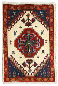  62X88 Medaillon Klein Ghashghai Teppich Wolle, Carpetvista
