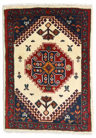 59X82 Ghashghai Teppe Orientalsk Beige/Mørk Grå (Ull, Persia/Iran) Carpetvista