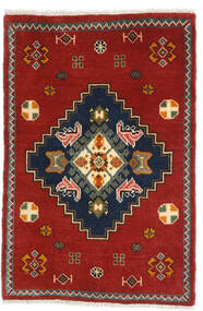 Tapete Persa Ghashghai 60X87 Vermelho/Castanho (Lã, Pérsia/Irão)