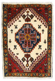 絨毯 カシュガイ 64X93 ベージュ/ダークグレー (ウール, ペルシャ/イラン)