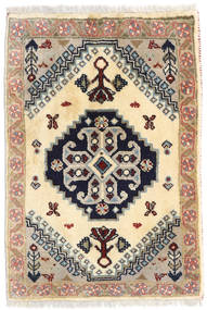  Perzisch Ghashghai Vloerkleed 57X82 Beige/Donker Roze Carpetvista
