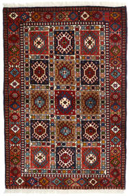  Yalameh Rug 104X154 Persian Wool Dark Red/Red Small Carpetvista