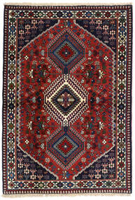  Oosters Yalameh Vloerkleed 103X150 Donker Roze/Rood Wol, Perzië/Iran Carpetvista