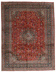  Maschad Teppich 297X383 Persischer Wollteppich Rot/Braun Groß Carpetvista