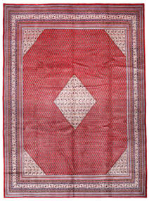 Tapete Sarough Mir 300X405 Vermelho/Rosa Grande (Lã, Pérsia/Irão)