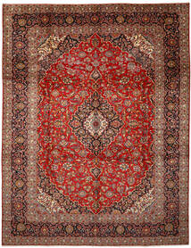  Perzisch Keshan Vloerkleed 297X390 Rood/Bruin Groot (Wol, Perzië/Iran)