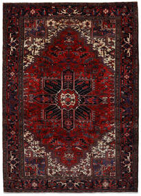 Alfombra Oriental Heriz 207X288 Rojo Oscuro/Rojo (Lana, Persia/Irán)