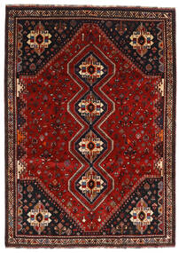 226X318 Ghashghai Teppe Orientalsk Mørk Rød/Brun (Ull, Persia/Iran) Carpetvista