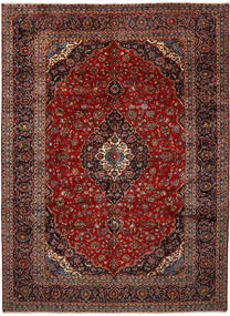  Kashan Tapete 300X410 Persa Lã Vermelho Escuro/Vermelho Grande Carpetvista