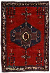 Afshar Matot Matto 178X257 Tummanpunainen/Ruskea Villa, Persia/Iran Carpetvista