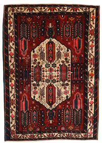  Orientalsk Afshar Tæppe 165X235 Mørkerød/Rød Uld, Persien/Iran Carpetvista