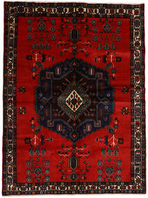  Perzisch Afshar Vloerkleed 167X223 Zwart/Donkerrood Carpetvista