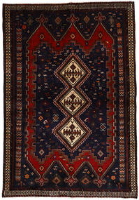 Afshar Matot Matto 163X237 Musta/Tummanpunainen Villa, Persia/Iran Carpetvista