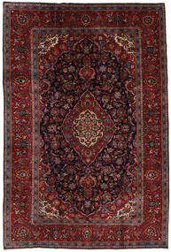 Tapete Oriental Kashan 204X303 Vermelho Escuro/Vermelho (Lã, Pérsia/Irão)