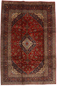 Keshan Matta 206X308 Mörkröd/Röd Ull, Persien/Iran Carpetvista