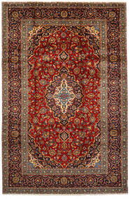 Keshan Teppich 217X332 Persischer Wollteppich Dunkelrot/Rot Carpetvista