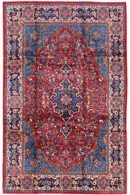 Golpayegan Rug 210X322 Red/Dark Purple Wool, Persia/Iran Carpetvista