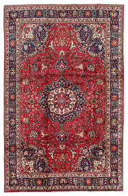 Tabriz Rug Rug 200X308 Red/Dark Pink Wool, Persia/Iran Carpetvista