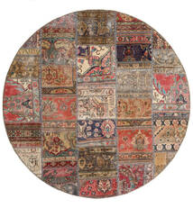  Ø 200 Patchwork - Persien/Iran ウール, 絨毯 Carpetvista
