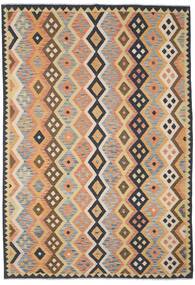 絨毯 キリム アフガン オールド スタイル 208X298 ベージュ/オレンジ (ウール, アフガニスタン)