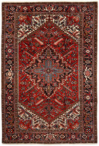  Persischer Heriz Teppich 200X292 Dunkelrot/Rot Carpetvista