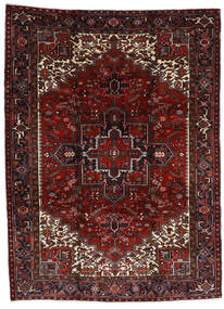 Heriz Teppe 212X290 Mørk Rød/Rød Ull, Persia/Iran Carpetvista