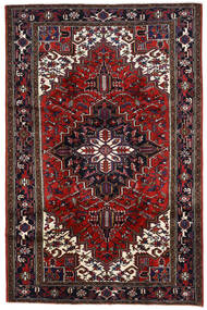  Heriz Rug 196X294 Persian Wool Dark Red/Red Carpetvista