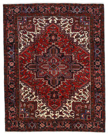 Heriz Teppich 217X276 Dunkelrot/Rot Wolle, Persien/Iran Carpetvista