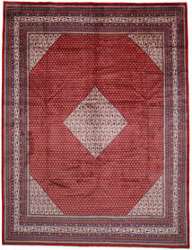  Sarough Mir 299X388 Perzsa Gyapjúszőnyeg Piros/Sötét Rózsaszín Nagy Carpetvista