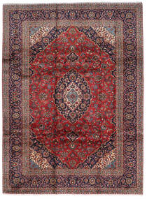 Tapete Oriental Kashan 248X332 Vermelho/Porpora Escuro (Lã, Pérsia/Irão)