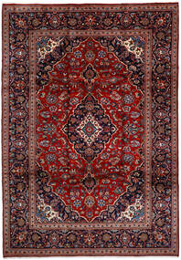 Tapete Kashan 238X350 Vermelho/Rosa Escuro (Lã, Pérsia/Irão)