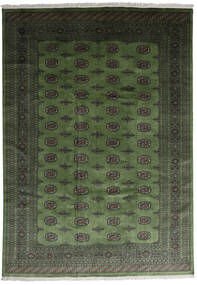 Pakistan Bokhara 2Ply Teppe 242X343 Grønn Ull, Pakistan Carpetvista