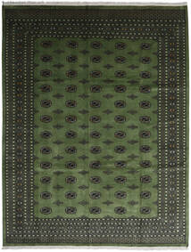 絨毯 オリエンタル パキスタン ブハラ 2Ply 280X363 グリーン/茶色 大きな (ウール, パキスタン)