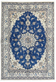 164X238 絨毯 ナイン オリエンタル グレー/ベージュ (ウール, ペルシャ/イラン) Carpetvista