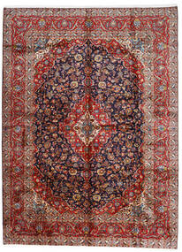  Persischer Keshan Teppich 296X400 Rot/Dunkelrosa Großer (Wolle, Persien/Iran)