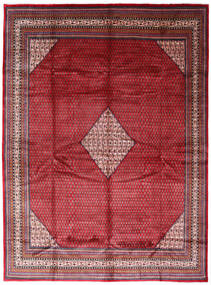 Tapete Persa Sarough Mir 294X394 Vermelho/Vermelho Escuro Grande (Lã, Pérsia/Irão)