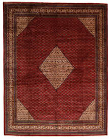 Tapete Oriental Sarough Mir 302X387 Vermelho Escuro/Vermelho Grande (Lã, Pérsia/Irão)