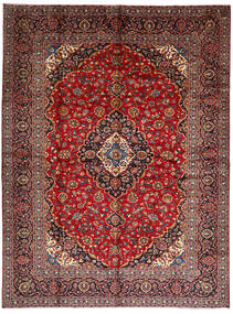 Tapis Persan Kashan 294X396 Rouge/Rouge Foncé Grand (Laine, Perse/Iran)