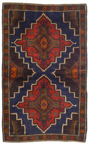 115X186 絨毯 オリエンタル バルーチ ダークパープル/茶色 (ウール, アフガニスタン) Carpetvista