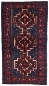 Tappeto Beluch 108X195 Porpora Scuro/Rosso Scuro (Lana, Afghanistan)